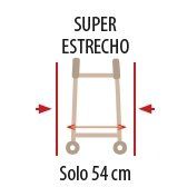 Andador plegable de aluminio reducidas dimensiones