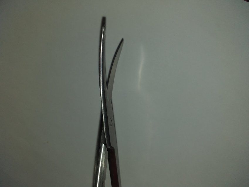 Tijeras mayo curva 14 cm.