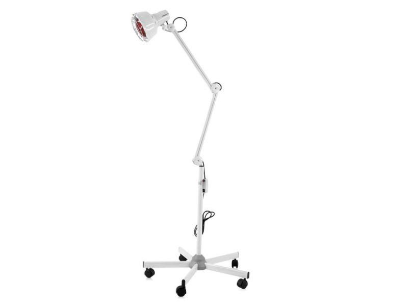 Lámpara infrarrojos con base rodable y brazo articulado ref