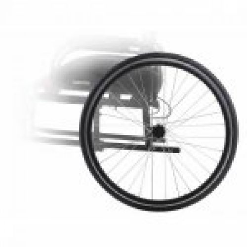 Silla de ruedas plegable aluminio con frenos en puños ref
