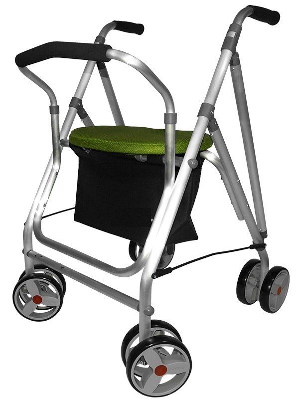 Andador aluminio plegable con freno al apoyo ref