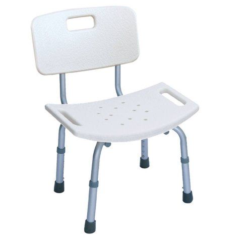 Taburete ducha con respaldo ref